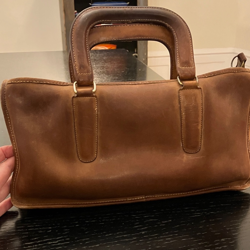 Coach Dark Brown Leather Bag - Picture 9 of 13